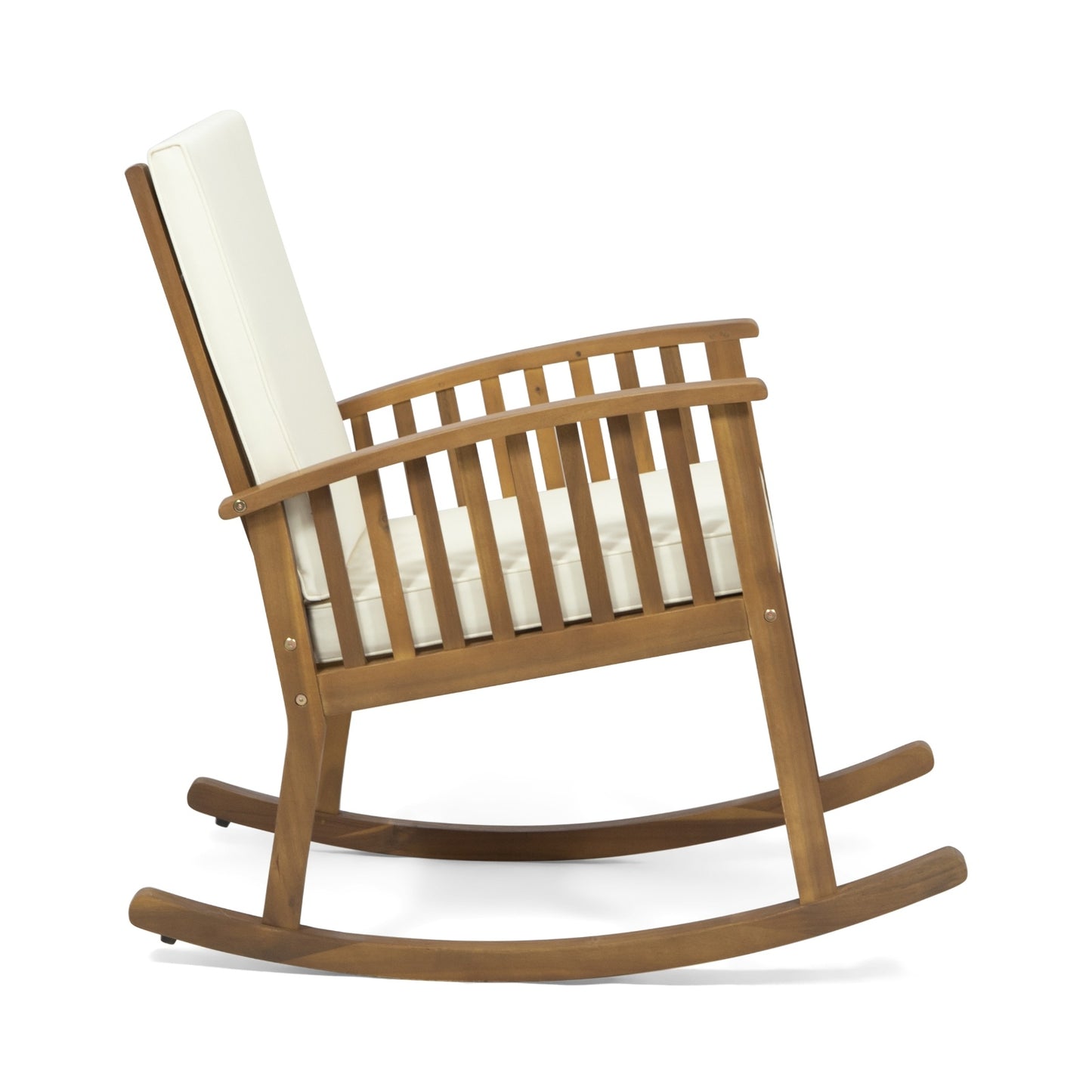 Chaise à bascule en acacia