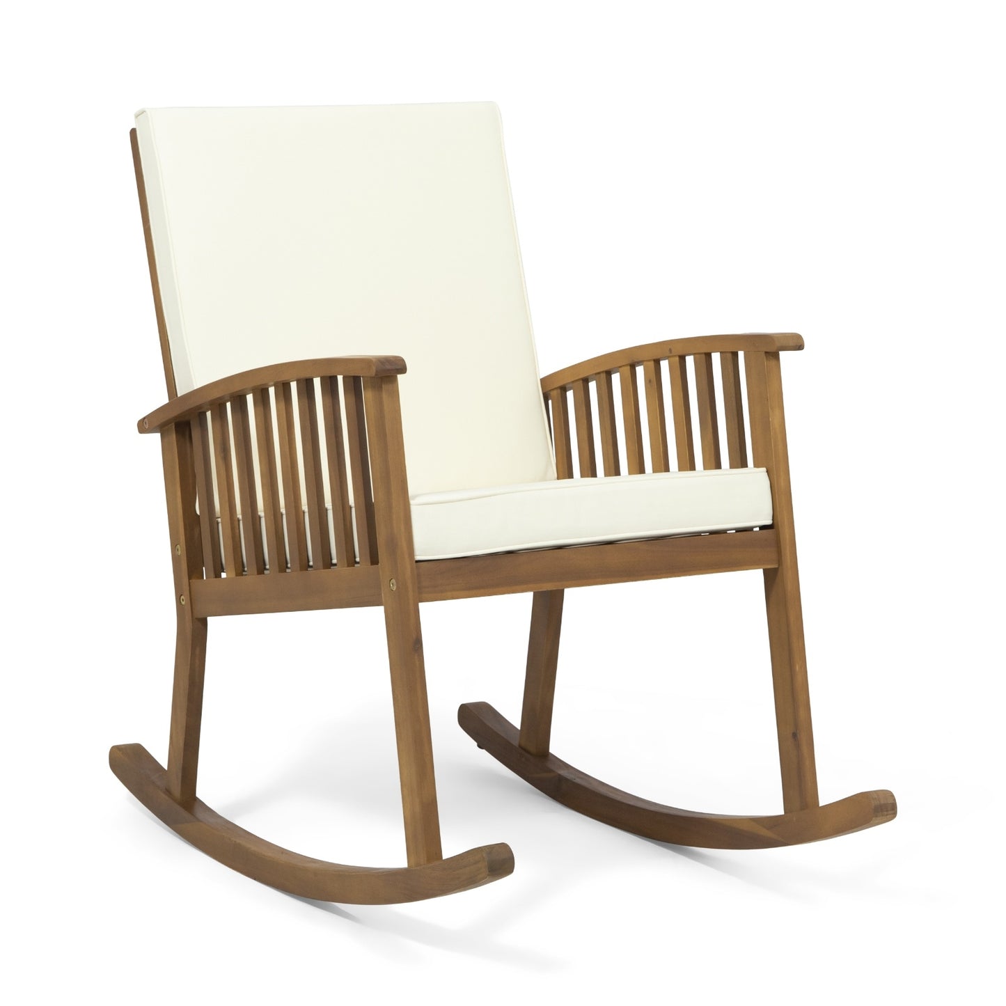 Chaise à bascule en acacia