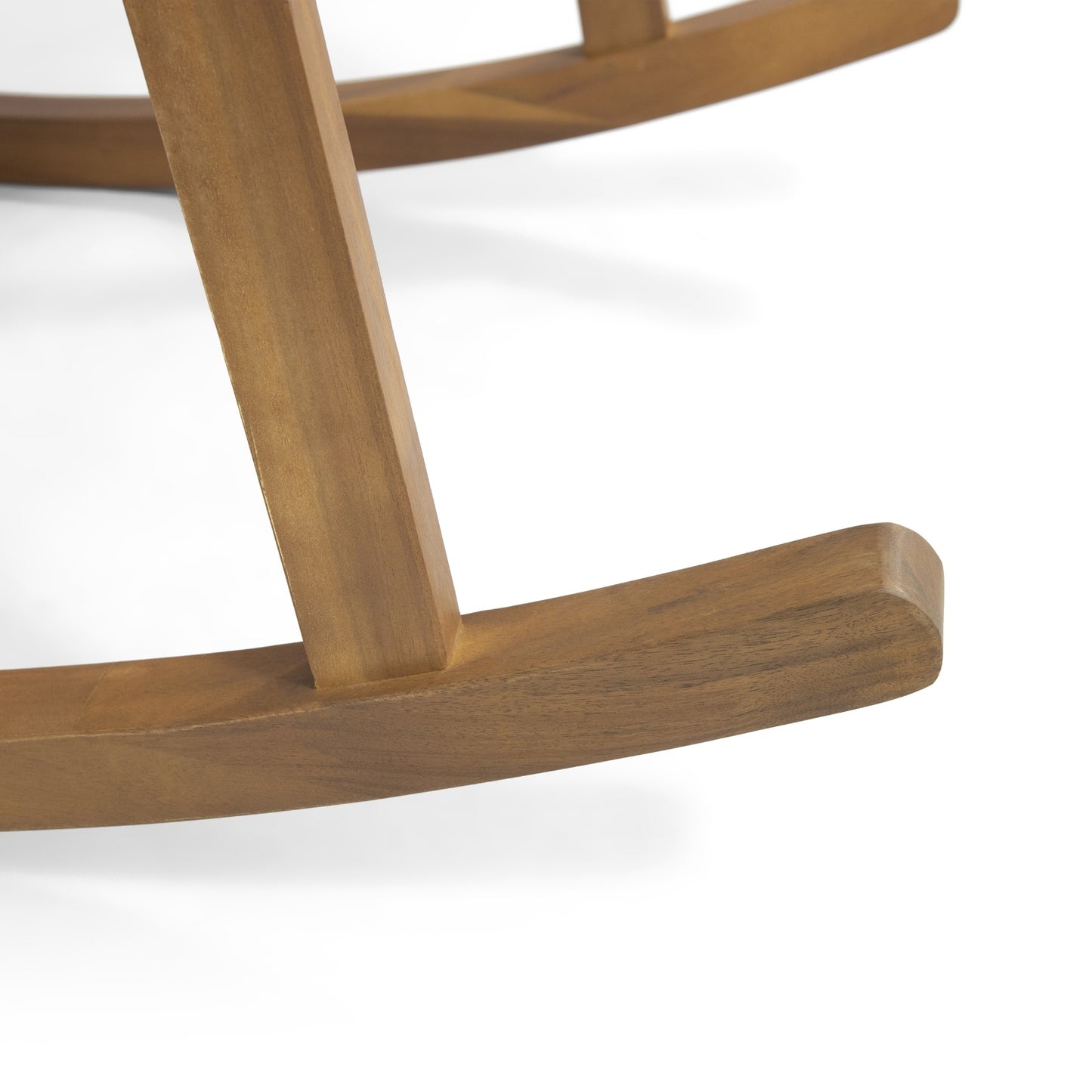 Chaise à bascule en acacia