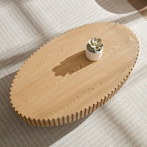 Table basse en forme de tambour faite à la main