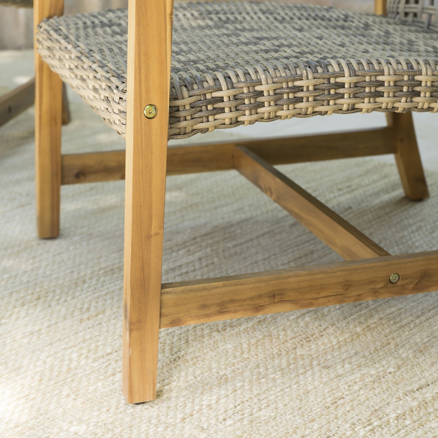 Chaise panier en bois Hampton