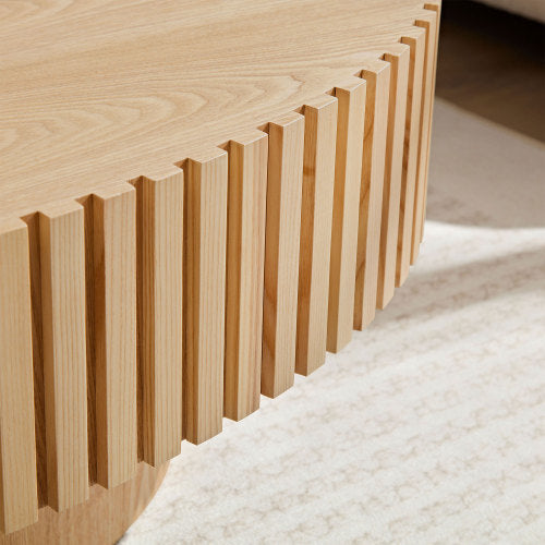 Table basse en forme de tambour faite à la main