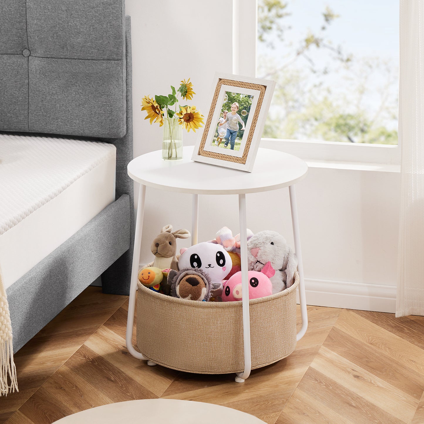 Table basse avec étagère