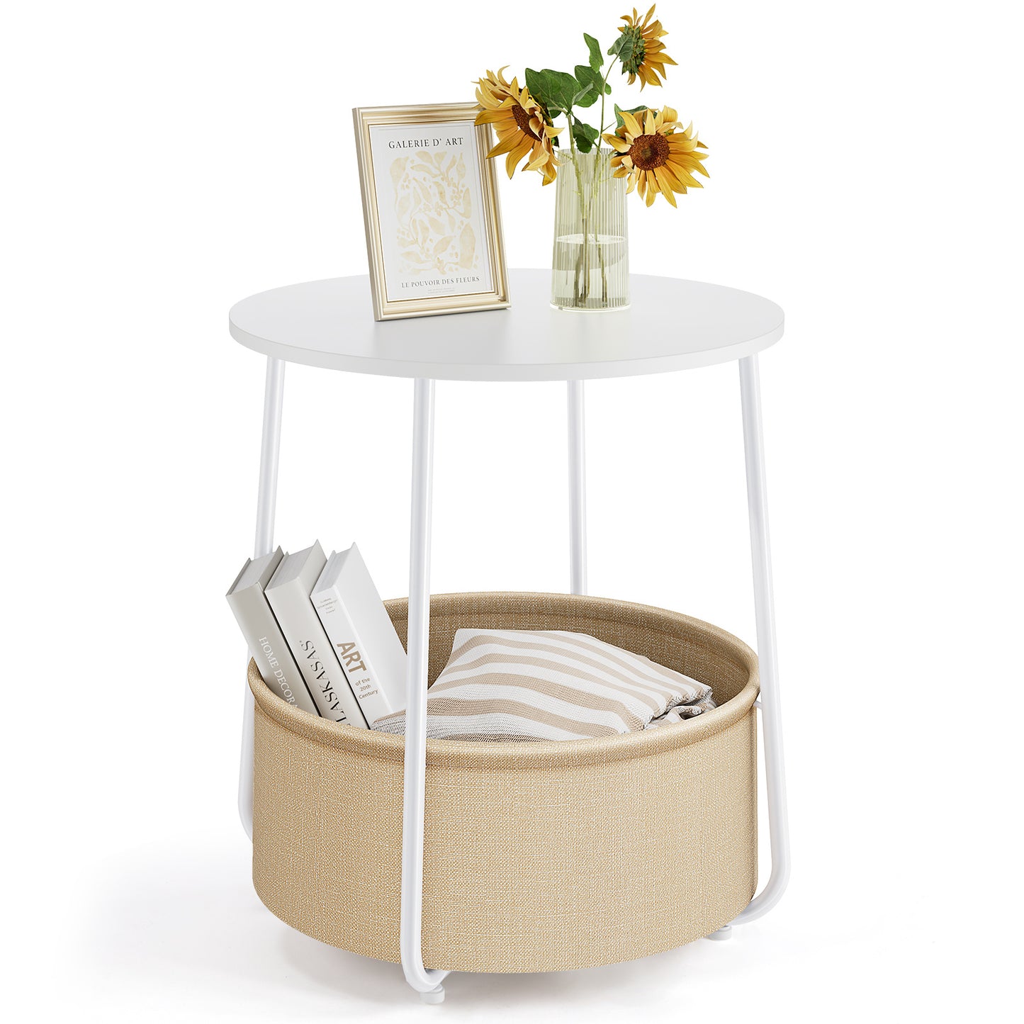 Table basse avec étagère