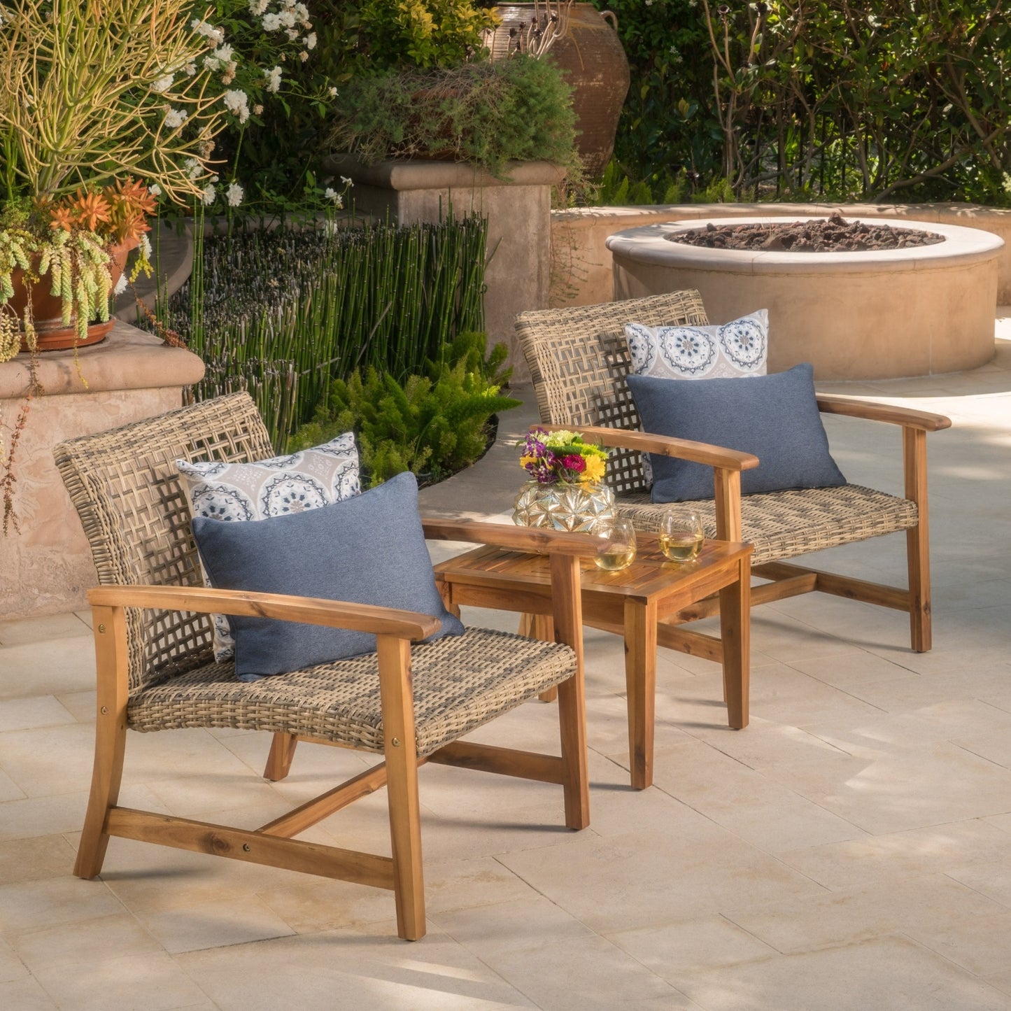 Chaise panier en bois Hampton