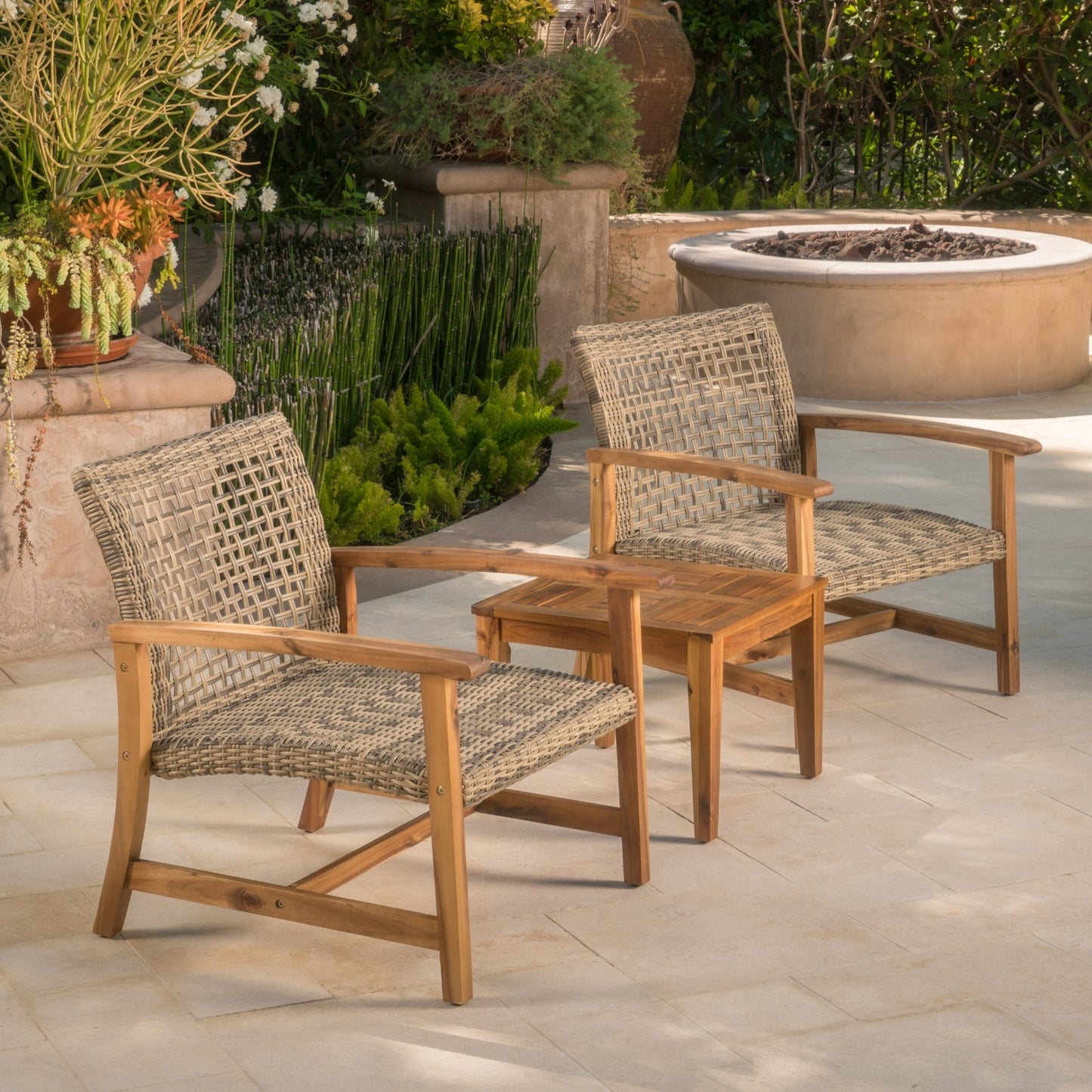 Chaise panier en bois Hampton