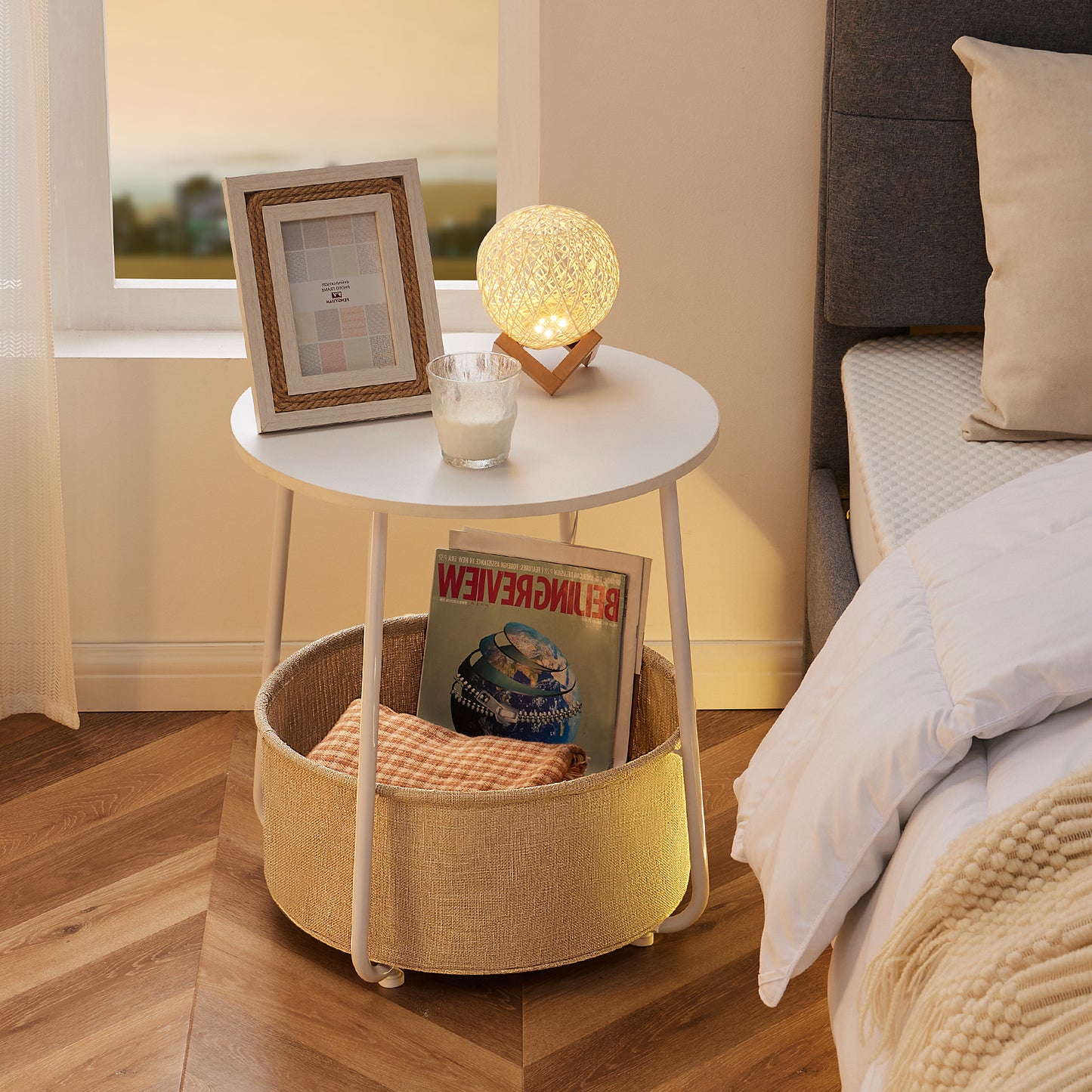Table basse avec étagère