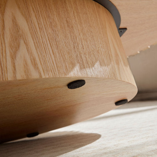 Table basse en forme de tambour faite à la main