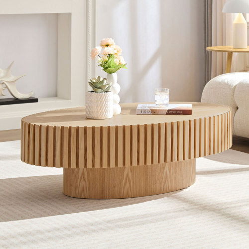 Table basse en forme de tambour faite à la main