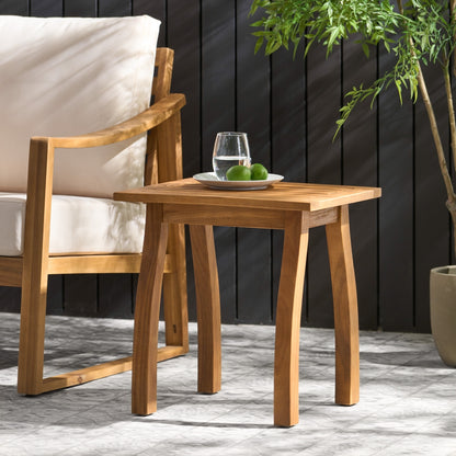 Table d'appoint en bois d'acacia