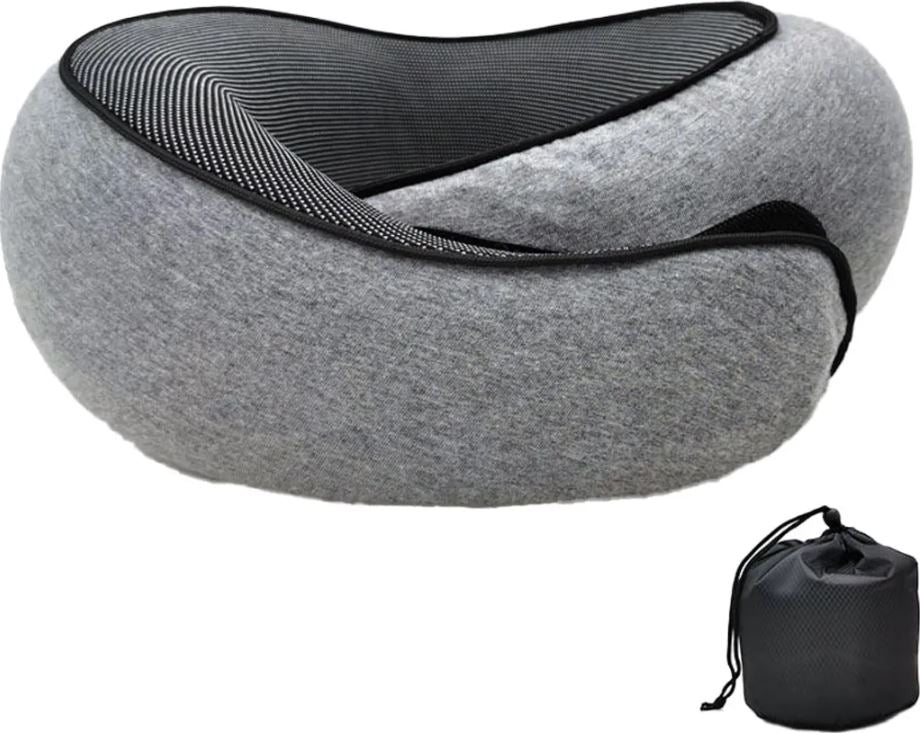 Almohada de viaje para el cuello, almohada de apoyo para la barbilla, almohada ajustable para el hogar