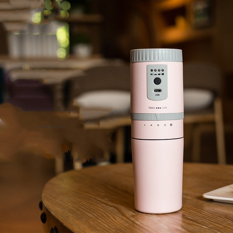 Elektrische tragbare Kaffeemühle aus Edelstahl