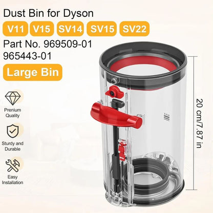 Dust Container for Dyson V11 V15 Bin Replacement Parts SV14 SV15 SV22 Accessories