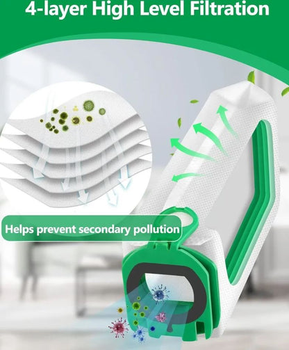 12 vacuum cleaner bags compatible with Vorwerk Kobold VB100 FP100 VB 100 FP 100