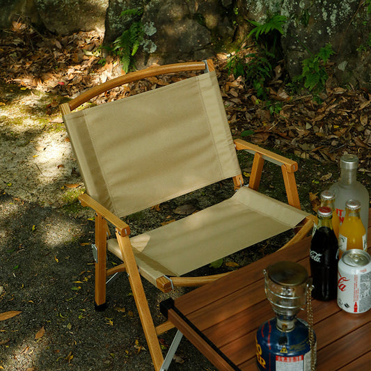 Chaise pliante d'extérieur en bois massif