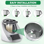 Cuchilla amasadora para Thermomix TM6, TM5, cuchilla mezcladora de masa de acero inoxidable