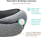 Almohada de viaje para el cuello, almohada de apoyo para la barbilla, almohada ajustable para el hogar