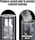 Juego de 2 tapones de lavabo con recogepelos, filtro de drenaje pop-up de acero inoxidable con cesta de filtro extraíble
