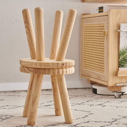 Petit banc à l'ancienne en bois massif