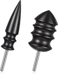2 Stück Leder-Burnisher Kit DIY Lederhandwerk Schnitzwerkzeug-Set mit Anspitzer, Polierzubehör, Lederpolierer