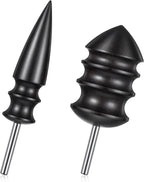 2 Stück Leder-Burnisher Kit DIY Lederhandwerk Schnitzwerkzeug-Set mit Anspitzer, Polierzubehör, Lederpolierer