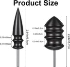 2 Stück Leder-Burnisher Kit DIY Lederhandwerk Schnitzwerkzeug-Set mit Anspitzer, Polierzubehör, Lederpolierer