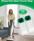 12 bolsas de aspiradora compatibles con Vorwerk Kobold VB100 FP100 VB 100 FP 100