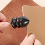 2 Stück Leder-Burnisher Kit DIY Lederhandwerk Schnitzwerkzeug-Set mit Anspitzer, Polierzubehör, Lederpolierer