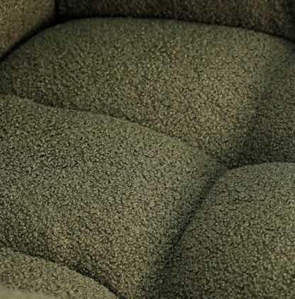 Chaise à bascule en tissu teddy