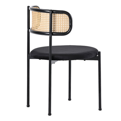Chaises de salle à manger en velours