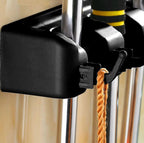 Soporte de escobas para pared, colgador para escobas y fregonas con 6 ganchos, soporte de pared para herramientas