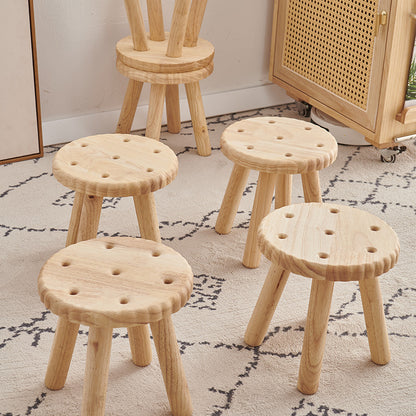 Petit banc à l'ancienne en bois massif