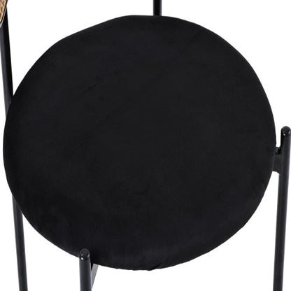 Chaises de salle à manger en velours