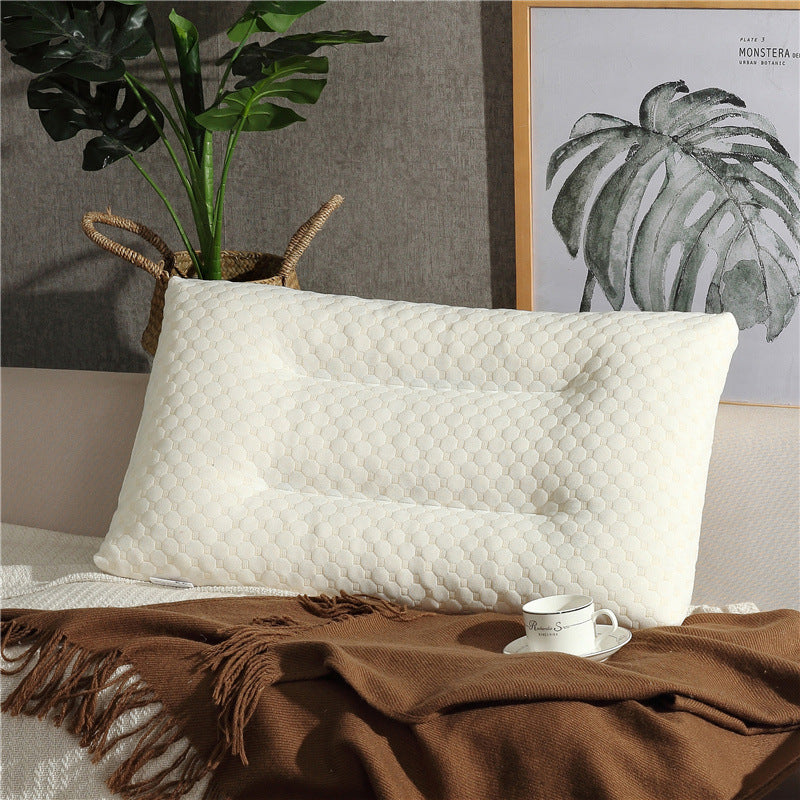 Oreiller thaïlandais en latex et mousse à mémoire de forme pour le cou