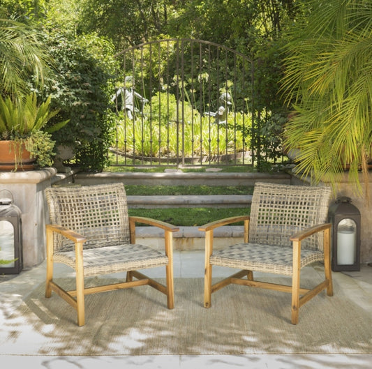 Chaise panier en bois Hampton