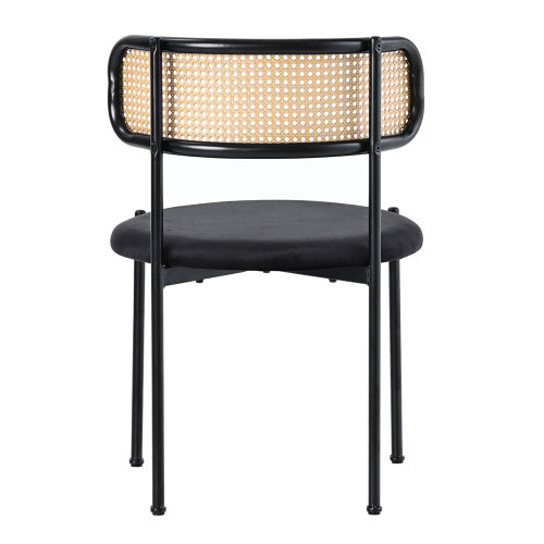 Chaises de salle à manger en velours