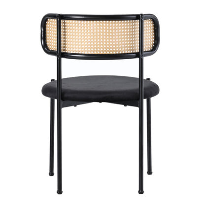 Chaises de salle à manger en velours